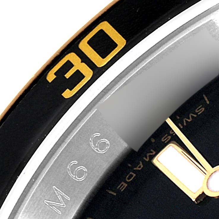 Rolex Submariner Steel Yellow Gold Black Dial Mens Watch 16613 Box Service Card