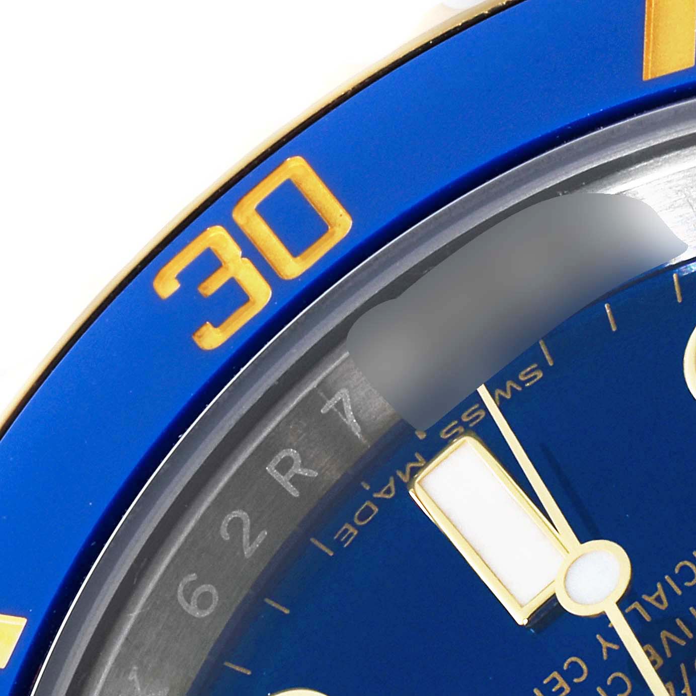 Rolex Submariner Steel Yellow Gold Blue Dial Mens Watch 116613 Unworn