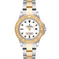 Rolex Yachtmaster 29 mm Steel Yellow Gold White Dial Ladies Watch 69623