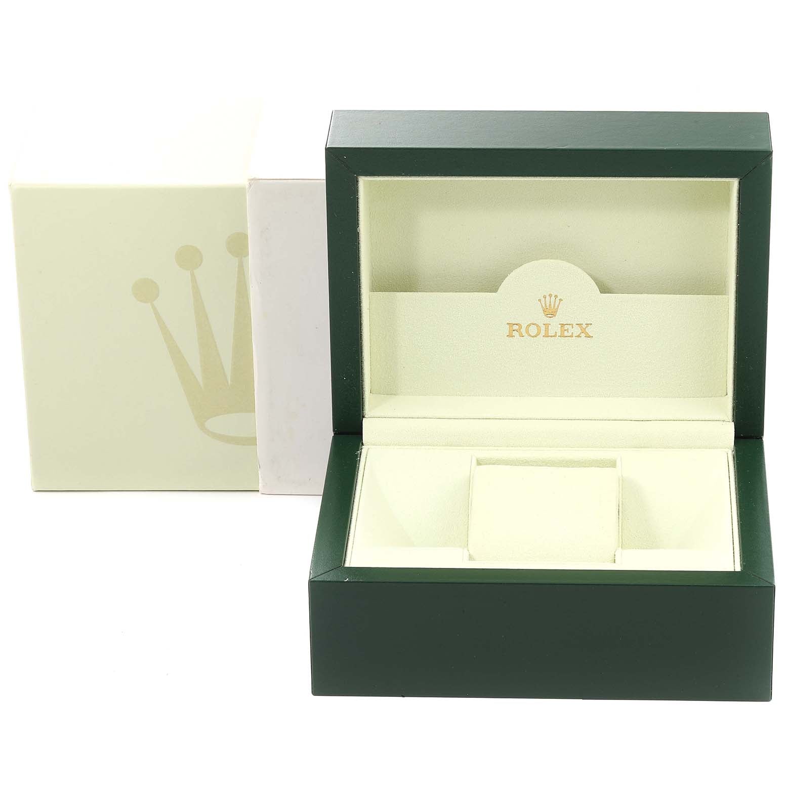 Rolex Yachtmaster 29 Steel Platinum Dial Bezel Ladies Watch 169622 Box