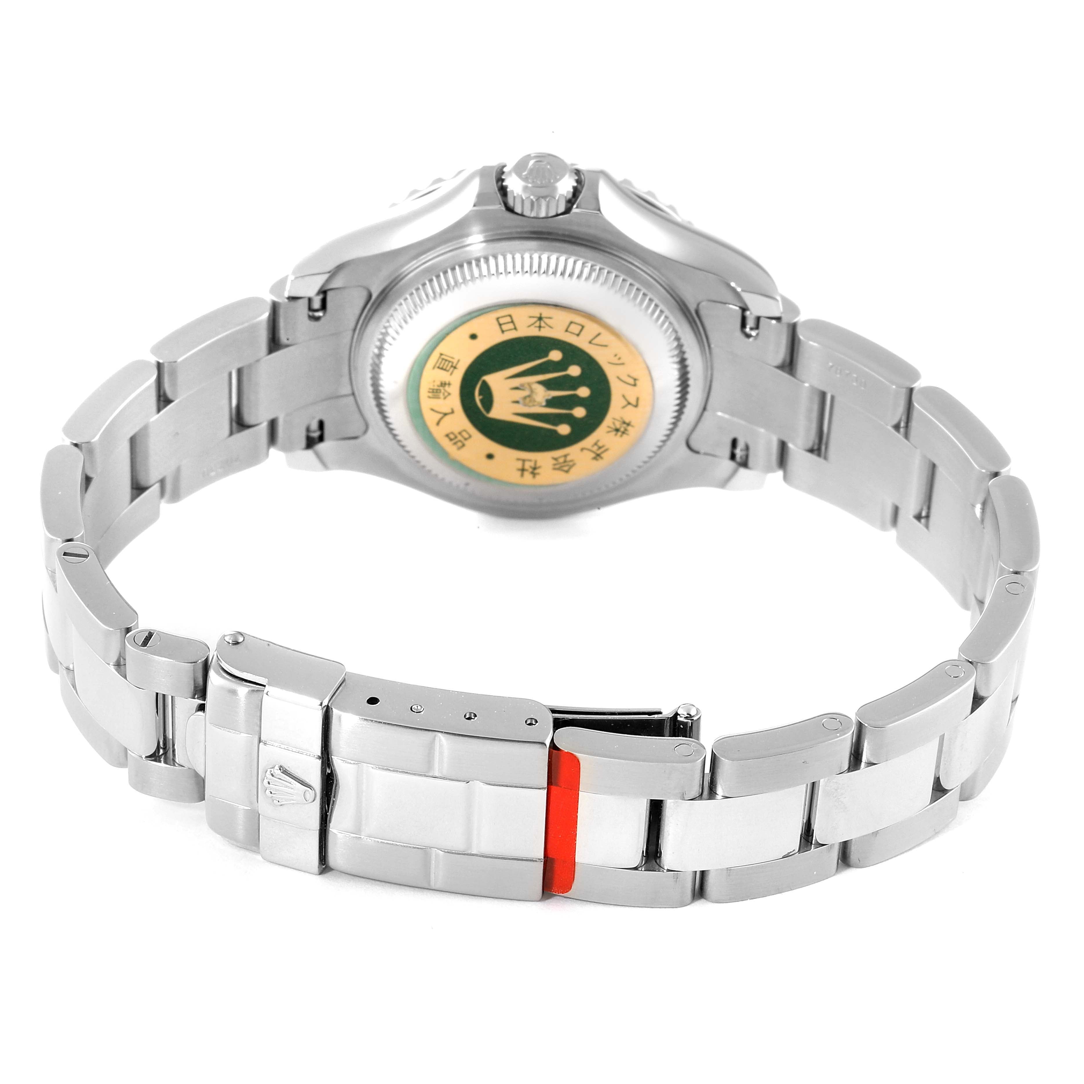 Rolex Yachtmaster 29 Steel Platinum Dial Bezel Ladies Watch 169622 Unworn