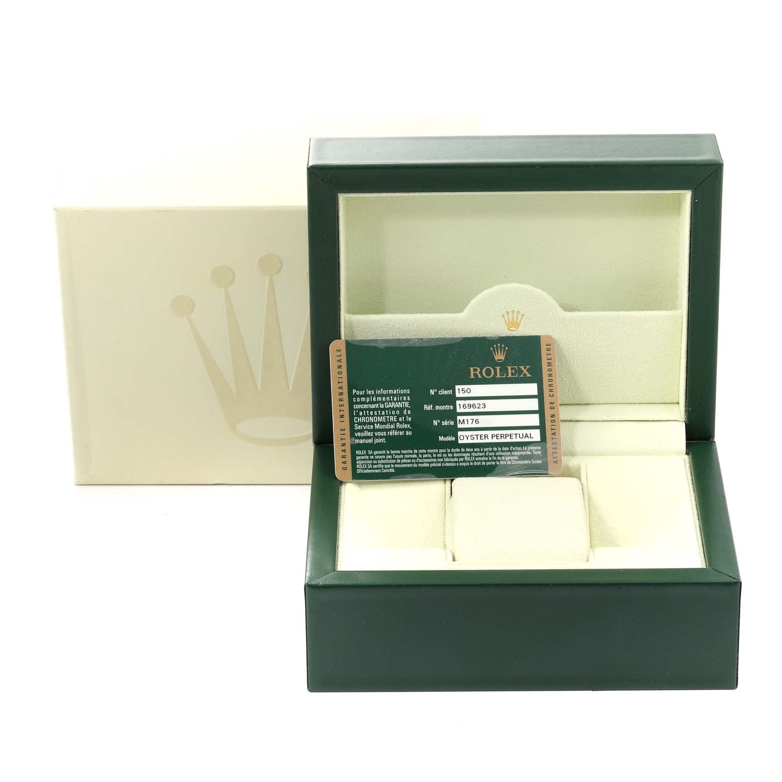 Rolex Yachtmaster 29 Steel Yellow Gold Blue Dial Ladies Watch 169623 Box Card