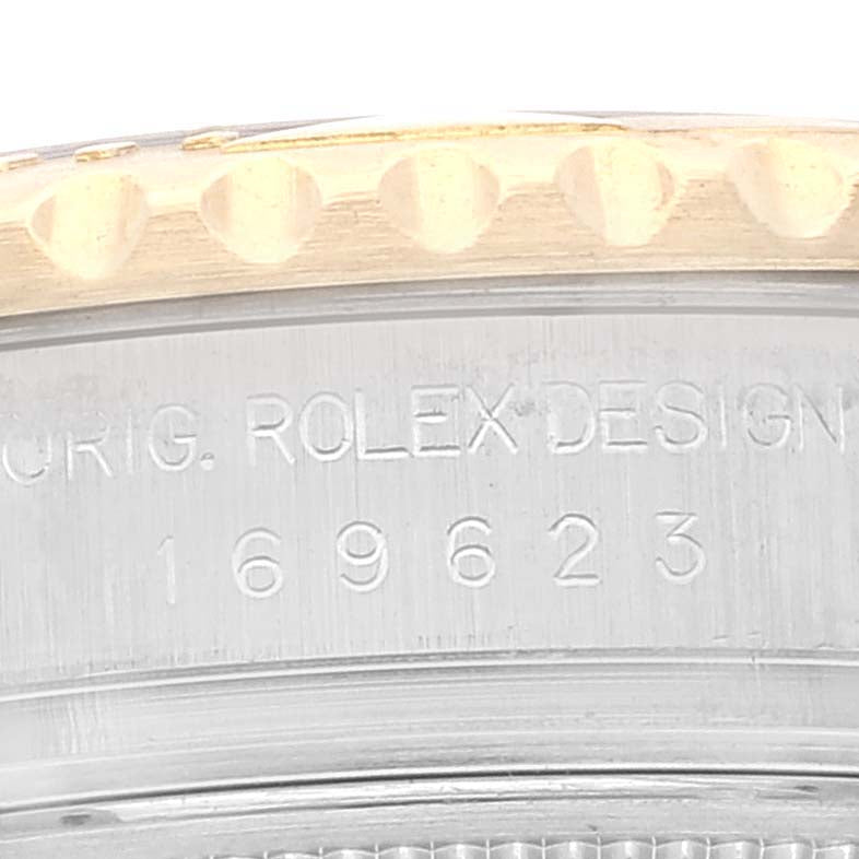 Rolex Yachtmaster 29 Steel Yellow Gold Blue Dial Watch 169623 Box Service Papers