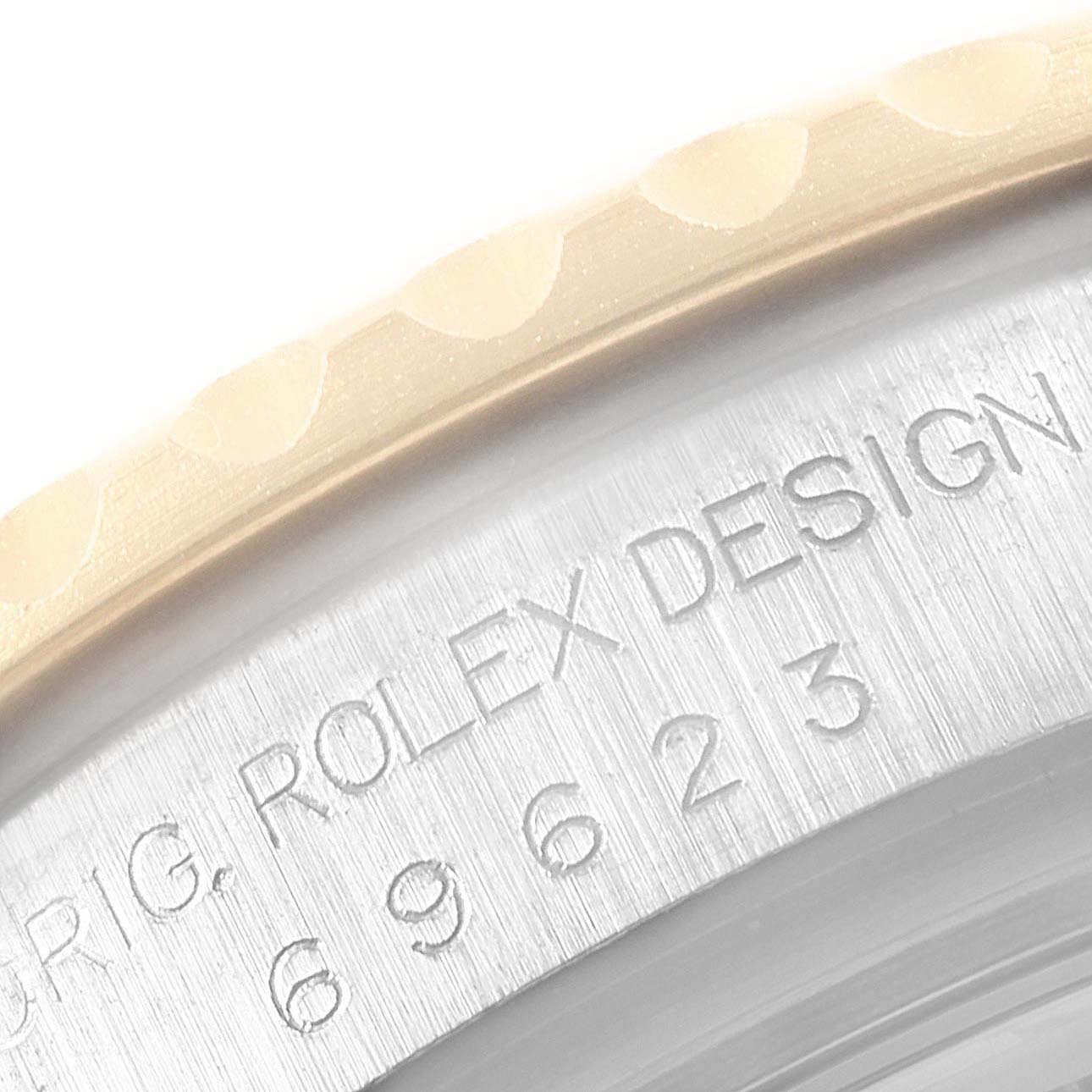 Rolex Yachtmaster 29mm White Dial Steel Yellow Gold Watch 69623 Box Papers