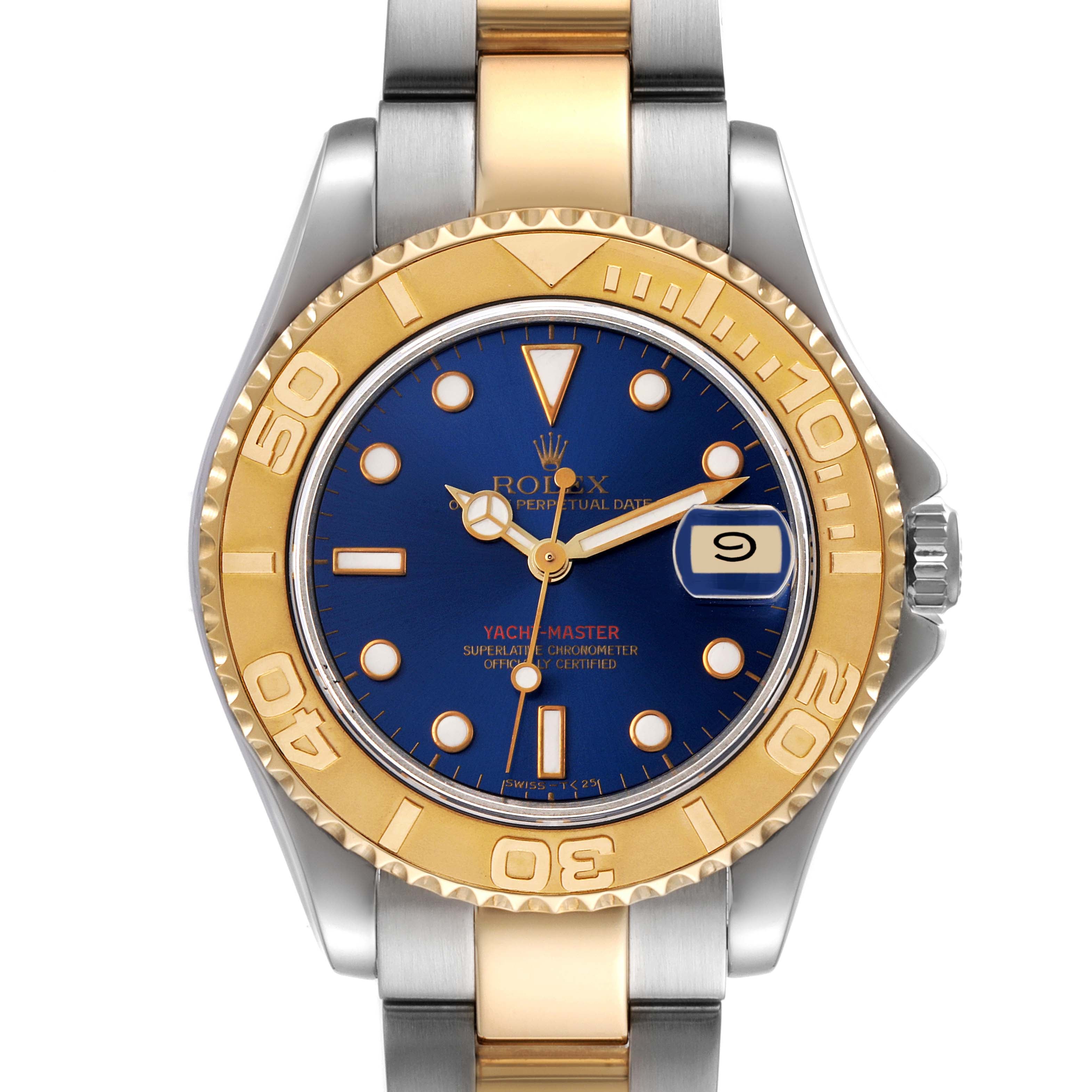 Rolex Yachtmaster 35 Midsize Steel Yellow Gold Unisex Watch 68623