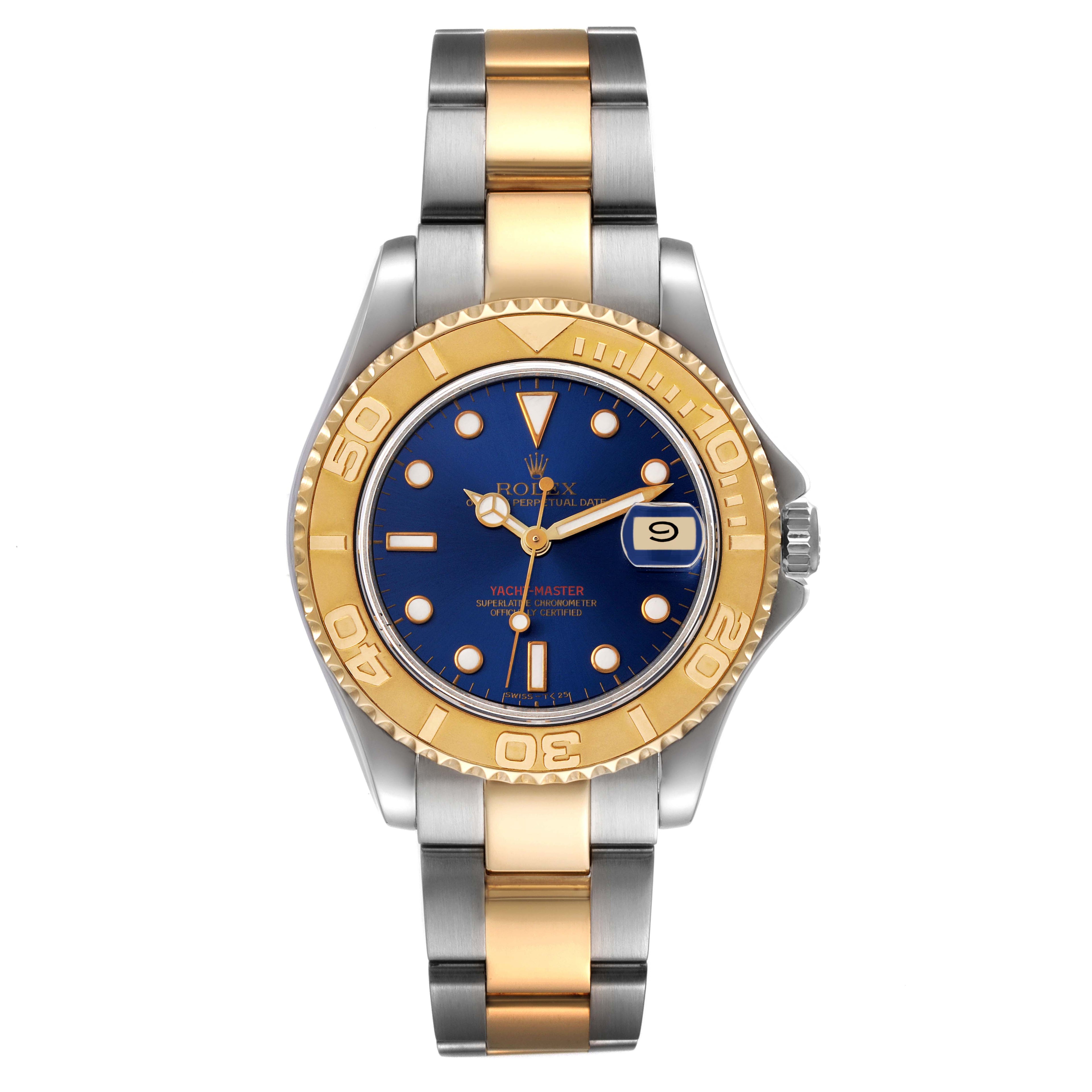 Rolex Yachtmaster 35 Midsize Steel Yellow Gold Unisex Watch 68623