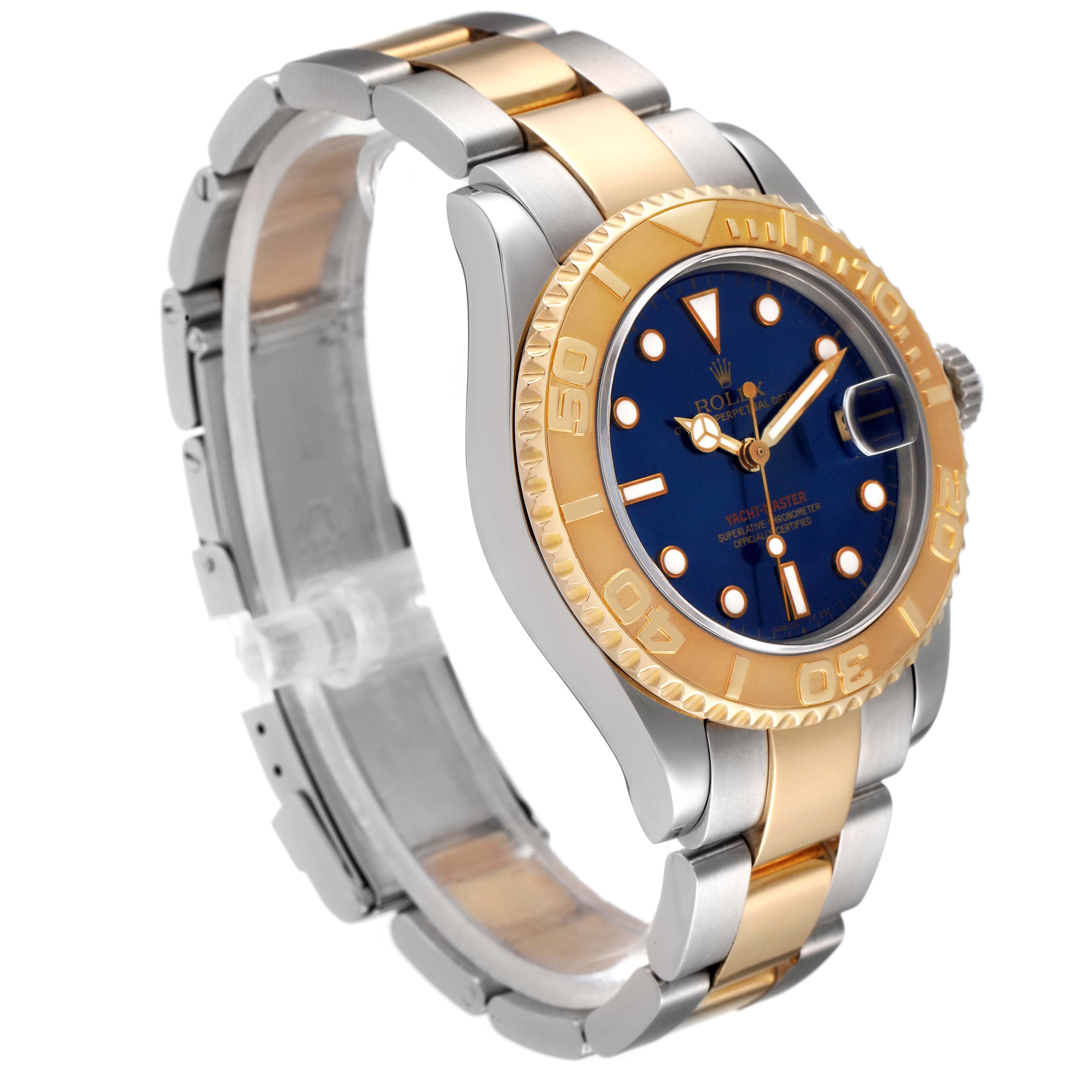 Rolex Yachtmaster 35 Midsize Steel Yellow Gold Unisex Watch 68623