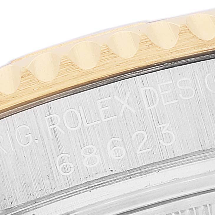 Rolex Yachtmaster 35 Midsize Steel Yellow Gold Blue Dial Mens Watch 68623