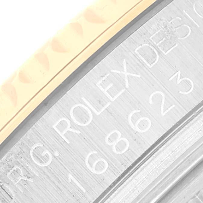 Rolex Yachtmaster 35 Midsize Steel Yellow Gold Mens Watch 168623 Box Papers
