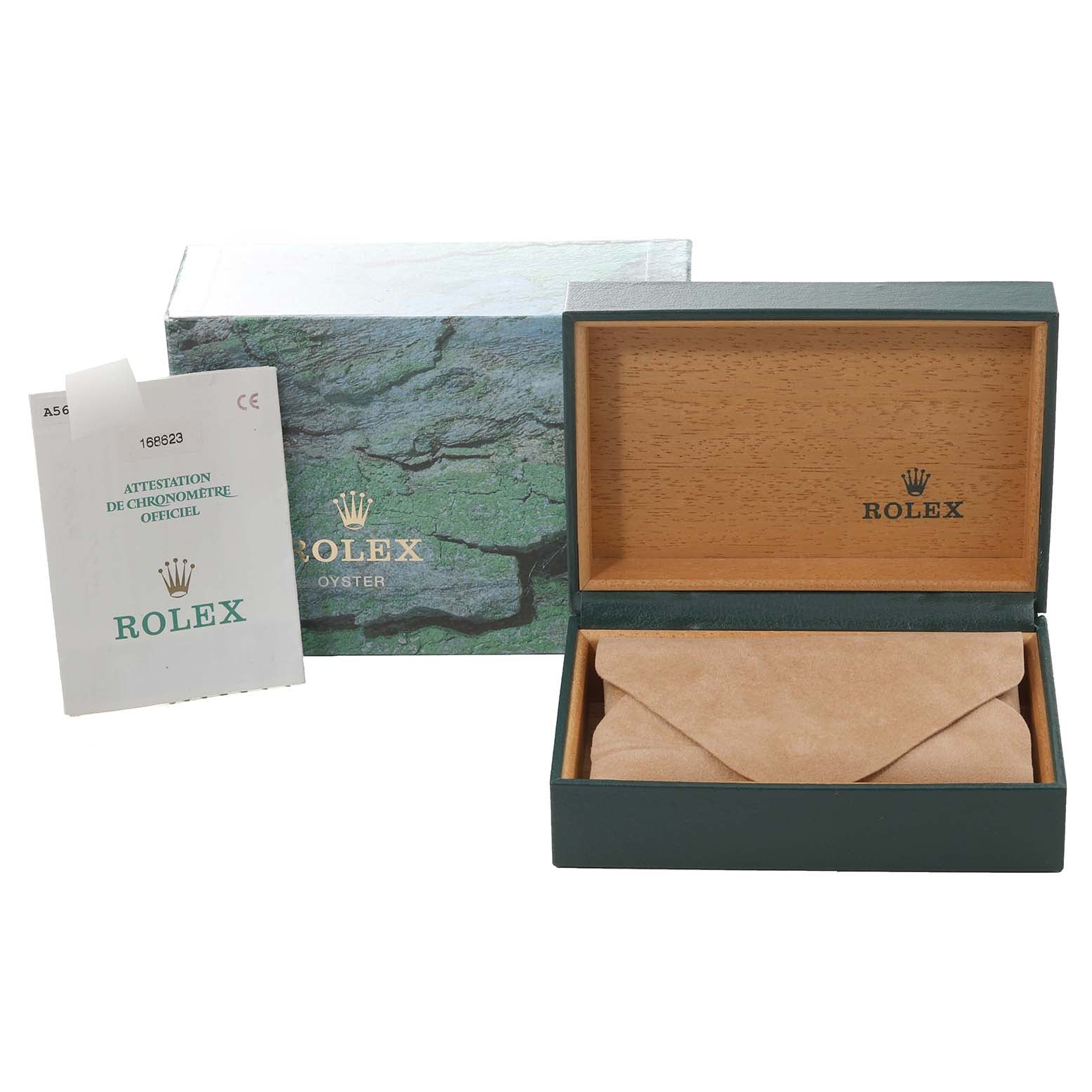 Rolex Yachtmaster 35 Midsize Steel Yellow Gold Mens Watch 168623 Box Papers