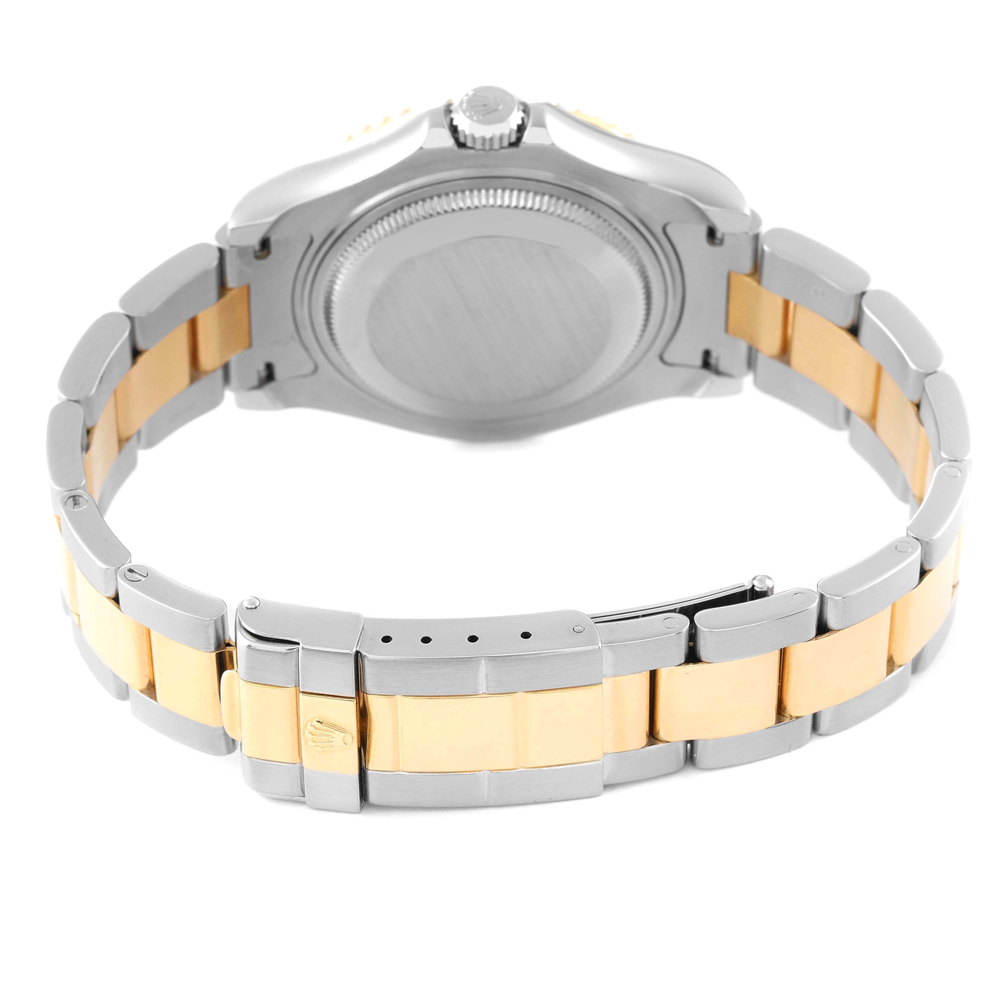 Rolex Yachtmaster 35 Midsize Steel Yellow Gold Mens Watch 68623 Box Papers