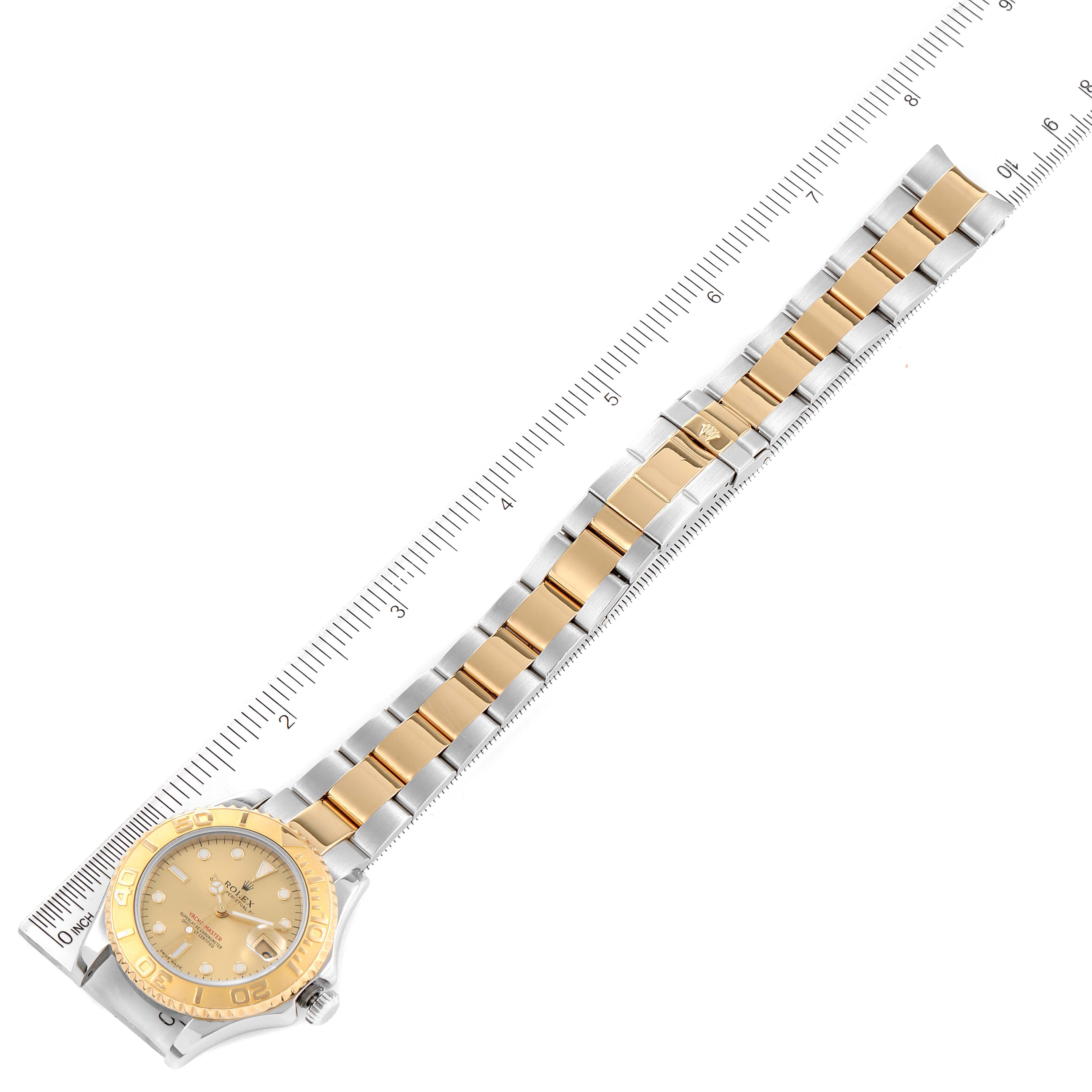 Rolex Yachtmaster 35 Midsize Steel Yellow Gold Unisex Watch 168623