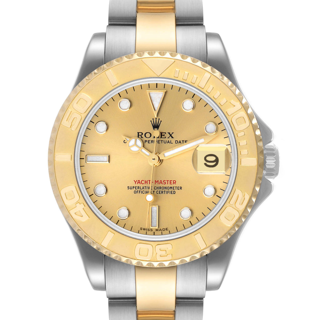 Rolex Yachtmaster 35 Midsize Steel Yellow Gold Unisex Watch 168623