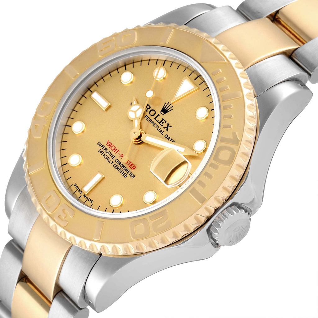 Rolex Yachtmaster 35 Midsize Steel Yellow Gold Unisex Watch 168623