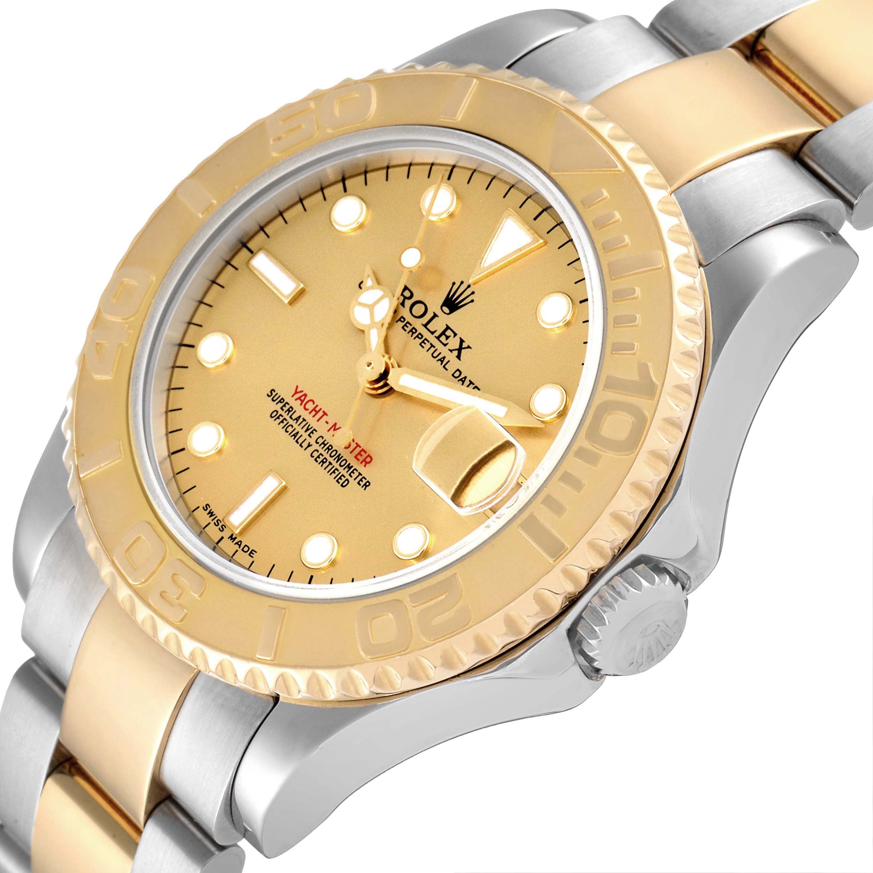 Rolex Yachtmaster 35 Midsize Steel Yellow Gold Unisex Watch 168623