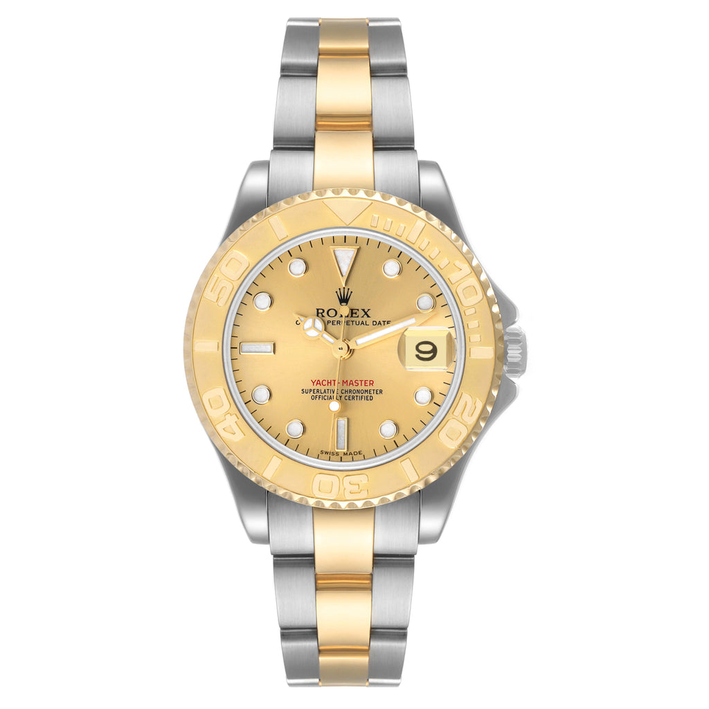 Rolex Yachtmaster 35 Midsize Steel Yellow Gold Unisex Watch 168623