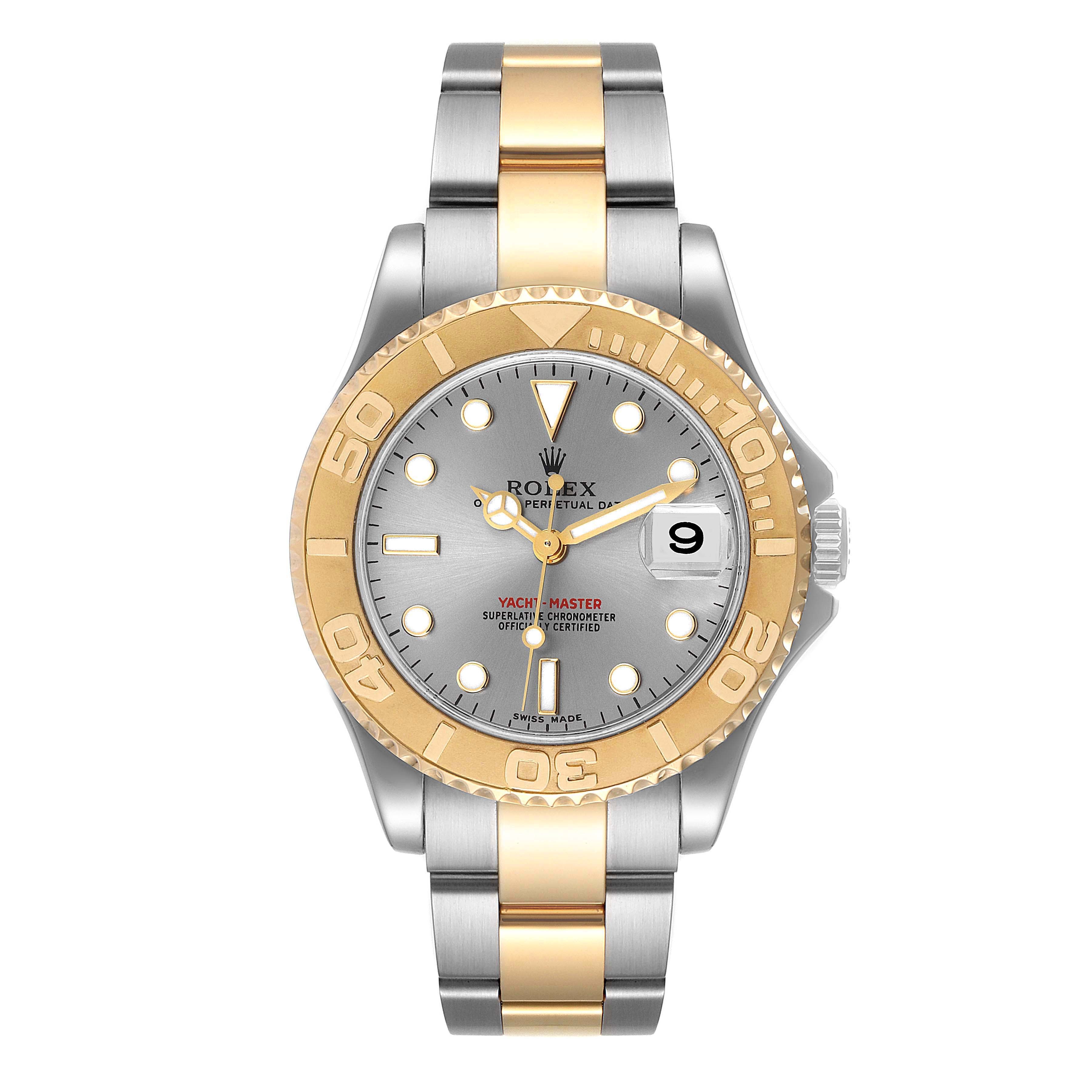 Rolex Yachtmaster 35 Midsize Steel Yellow Gold Watch 168623