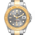 Rolex Yachtmaster 35 Midsize Steel Yellow Gold Watch 168623 Box Papers
