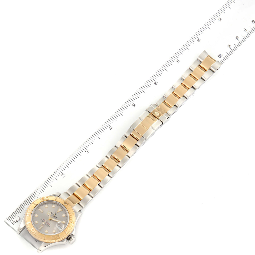 Rolex Yachtmaster 35 Midsize Steel Yellow Gold Watch 168623 Box Papers