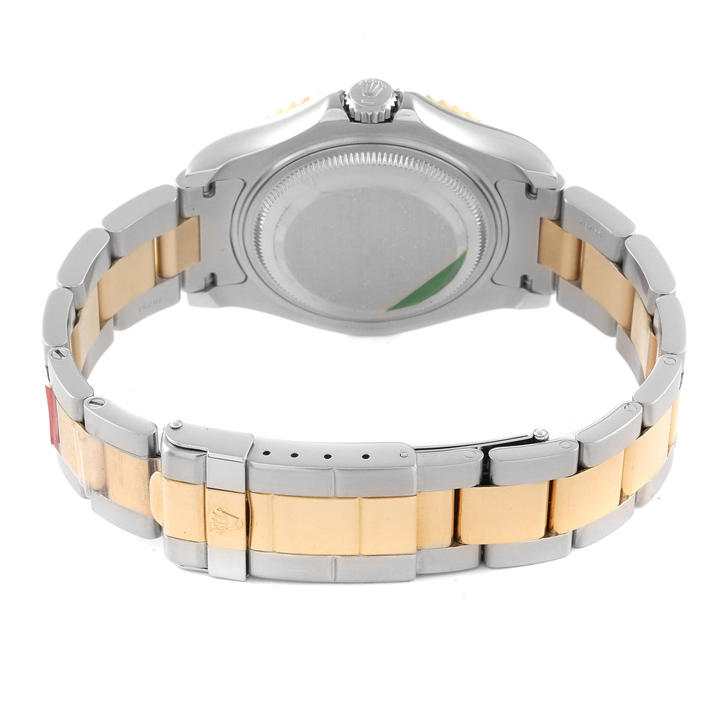 Rolex Yachtmaster 35 Midsize Steel Yellow Gold White Dial Mens Watch 68623