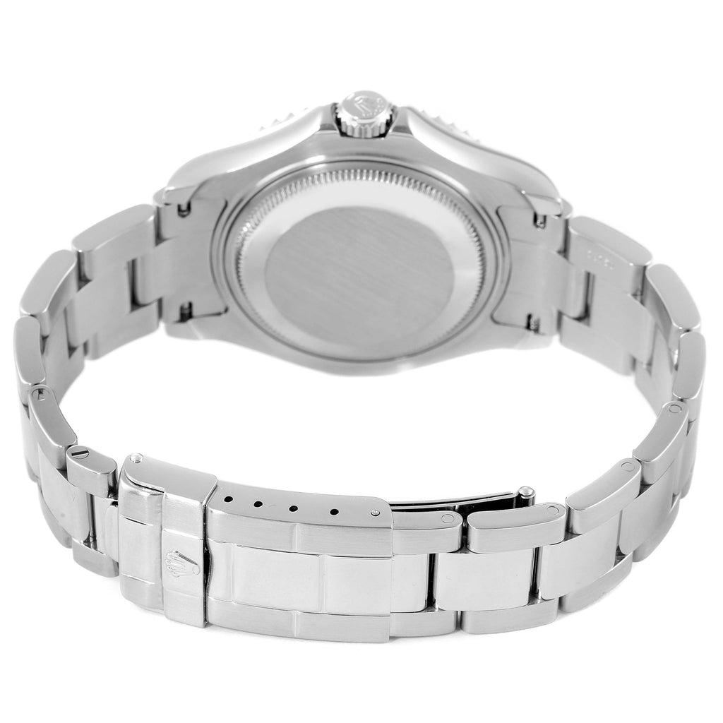 Rolex Yachtmaster 35mm Midsize Steel Platinum Mens Watch 168622