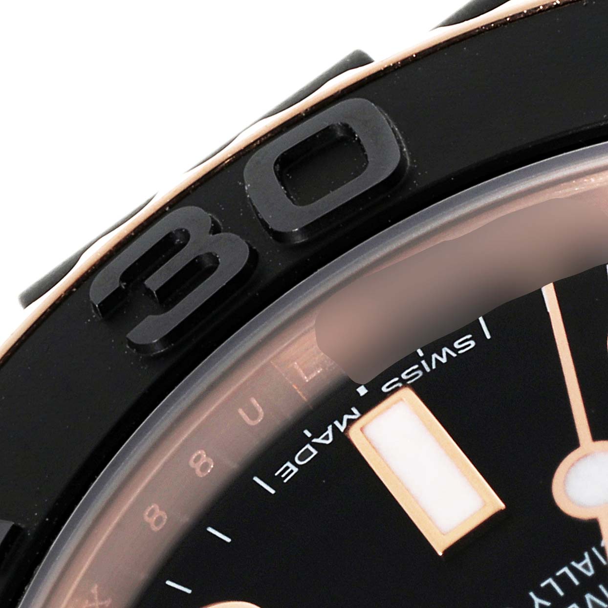 Rolex Yachtmaster 37 Rose Gold Rubber Strap Mens Watch 268655 Box Card