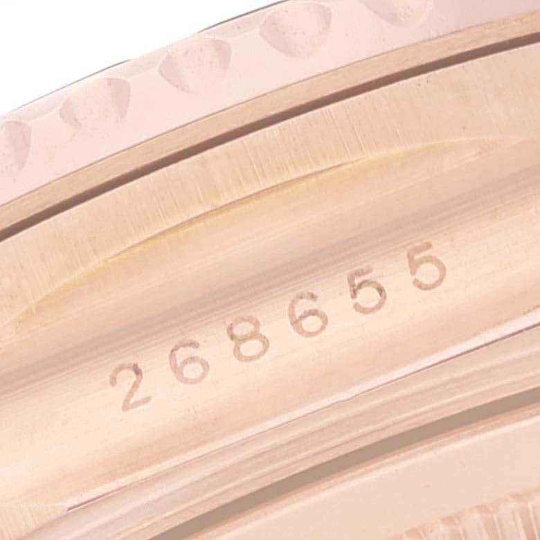 Rolex Yachtmaster 37 18K Everose Gold Rubber Strap Watch 268655 Box Card