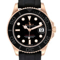 Rolex Yachtmaster 37 18K Rose Gold Oysterflex Watch 268655 Unworn