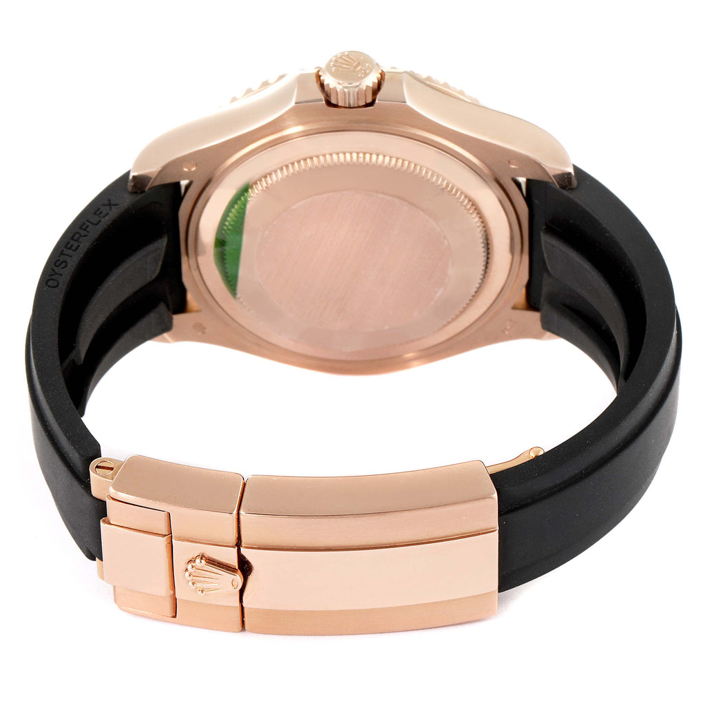 Rolex Yachtmaster 37 18K Rose Gold Oysterflex Watch 268655 Unworn