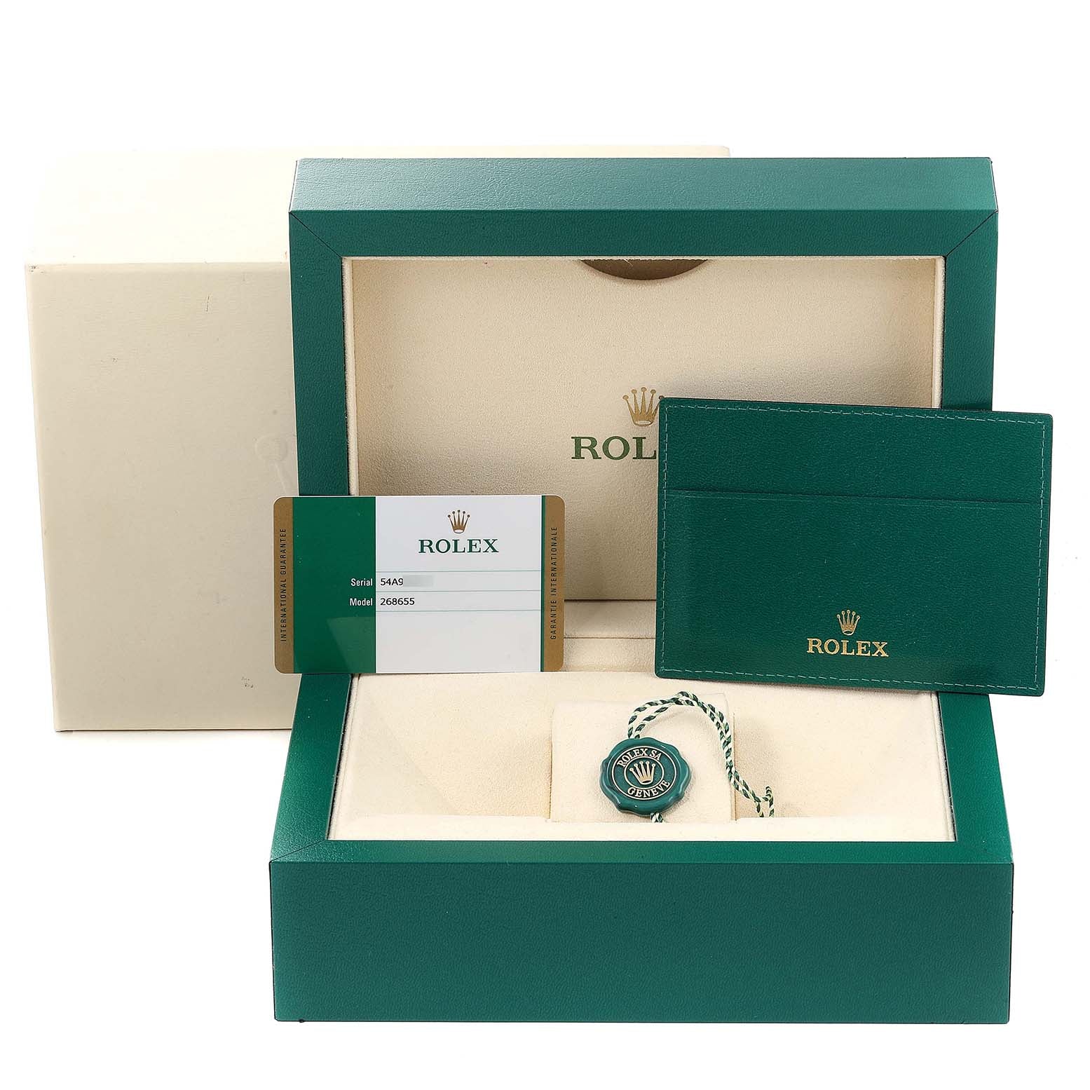 Rolex Yachtmaster 37 18K Rose Gold Oysterflex Watch 268655 Unworn
