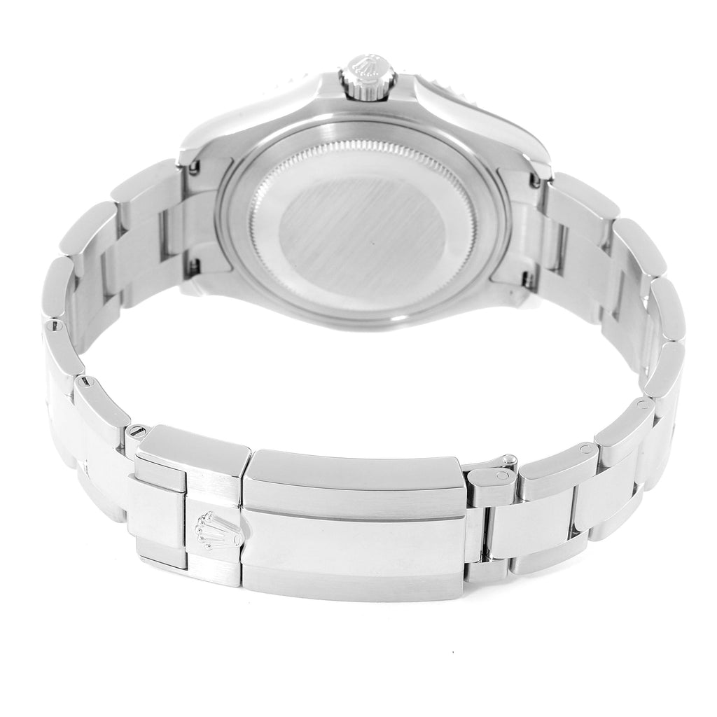 Rolex Yachtmaster 37 Midsize Steel Platinum Mens Watch 268622 Box Card