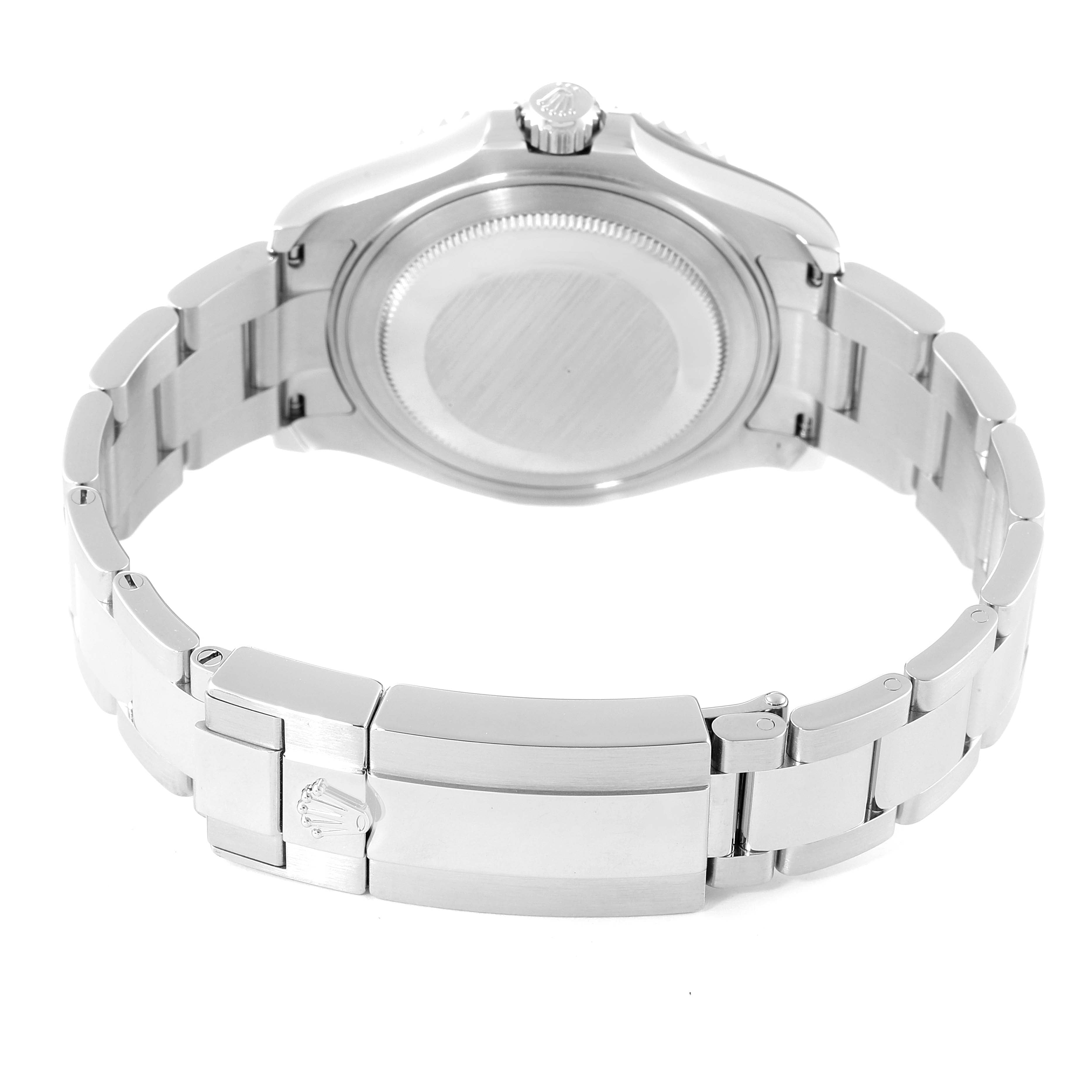 Rolex Yachtmaster 37 Midsize Steel Platinum Mens Watch 268622 Box Card