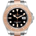 Rolex Yachtmaster 40 Everose Gold Steel Black Dial Mens Watch 116621 Unworn