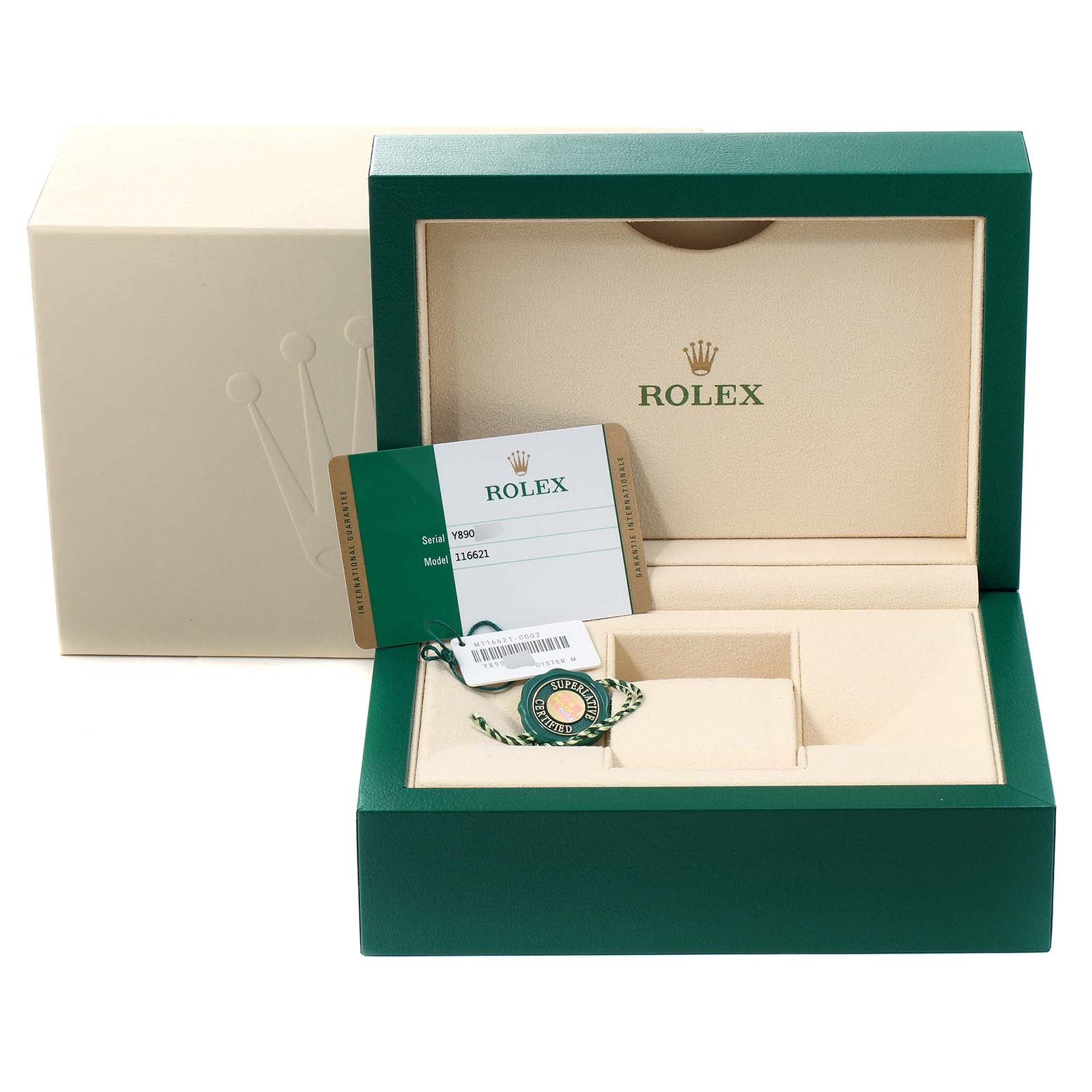 Rolex Yachtmaster 40 Everose Gold Steel Black Dial Mens Watch 116621 Unworn
