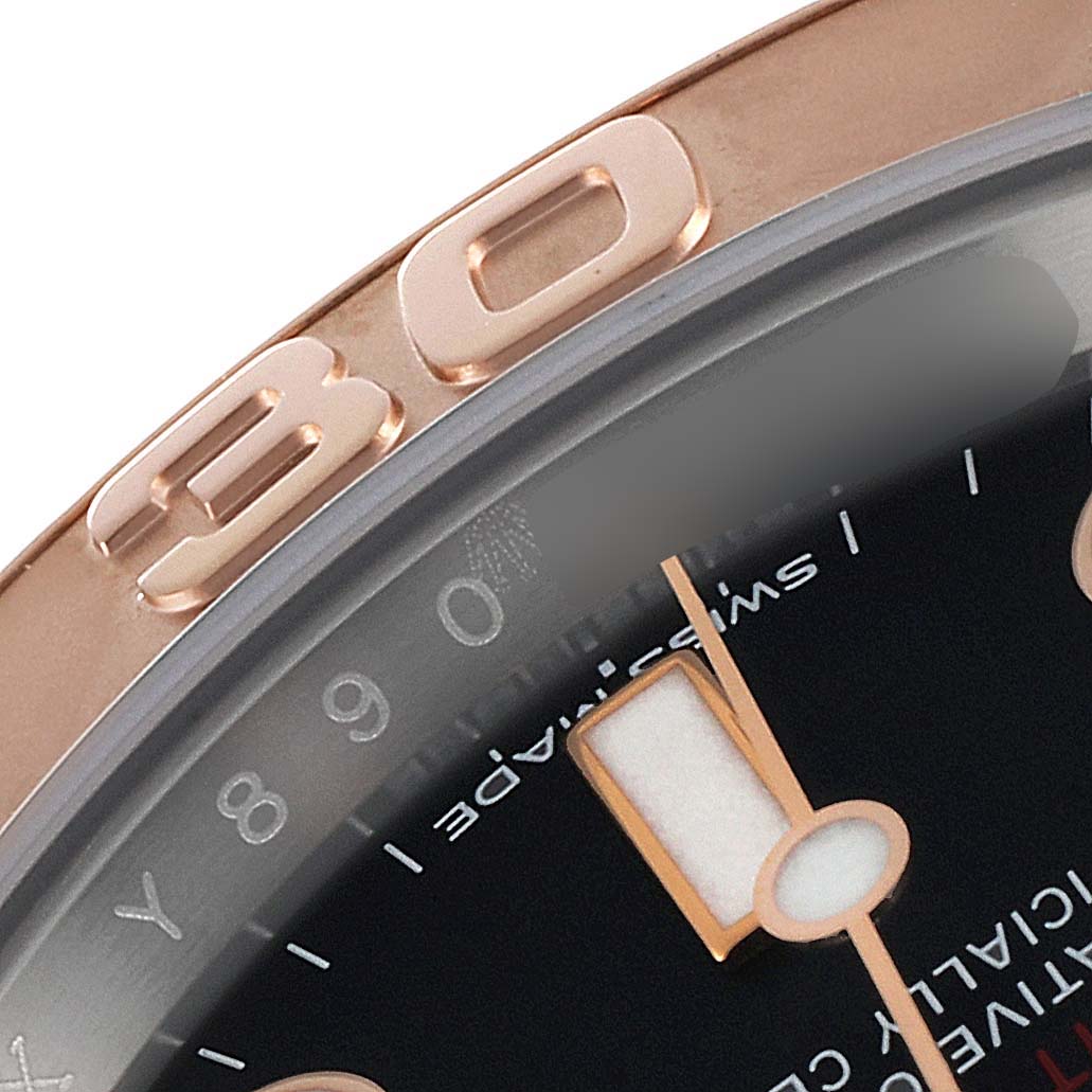 Rolex Yachtmaster 40 Everose Gold Steel Black Dial Mens Watch 116621 Unworn