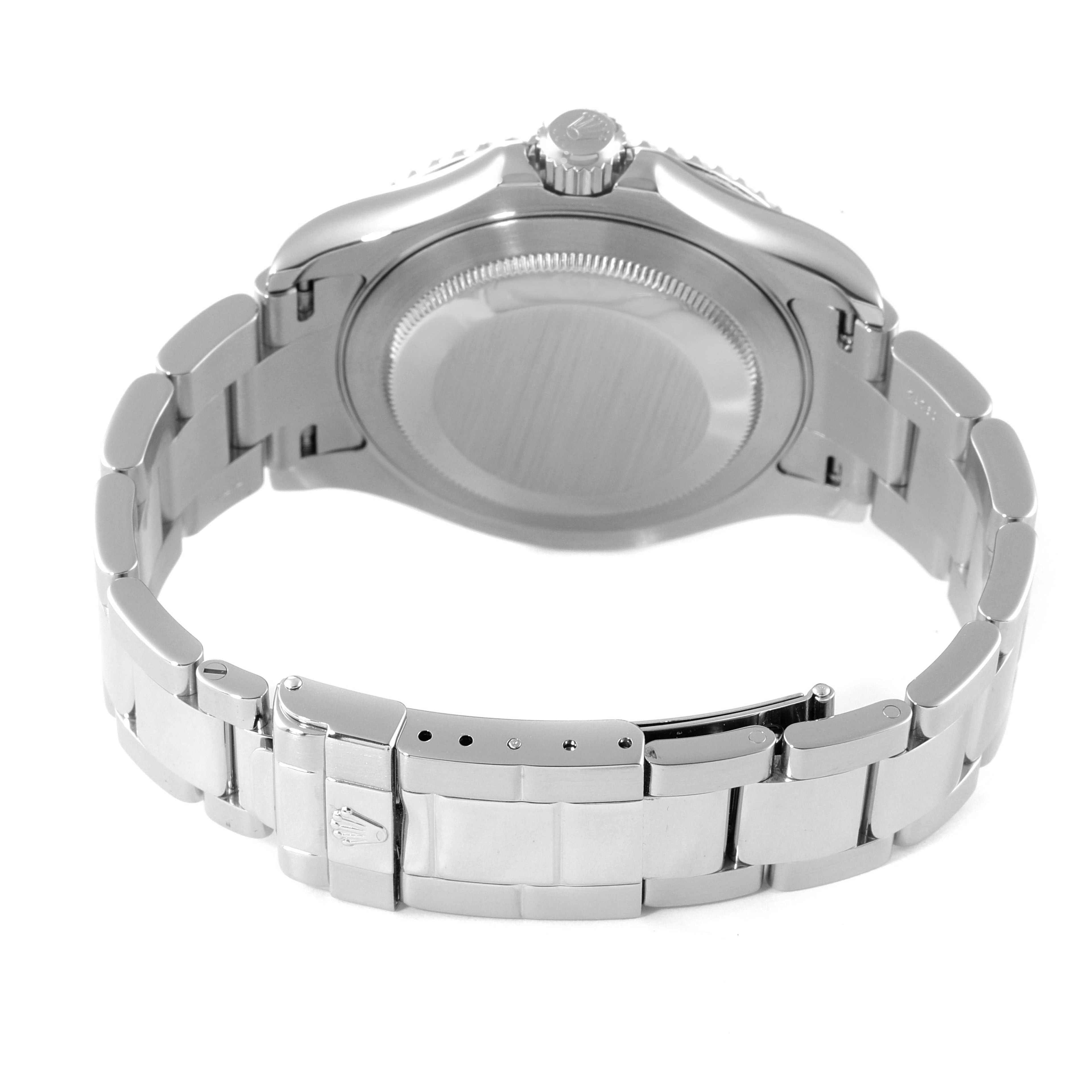 Rolex Yachtmaster 40 Steel Platinum Dial Bezel Mens Watch 16622