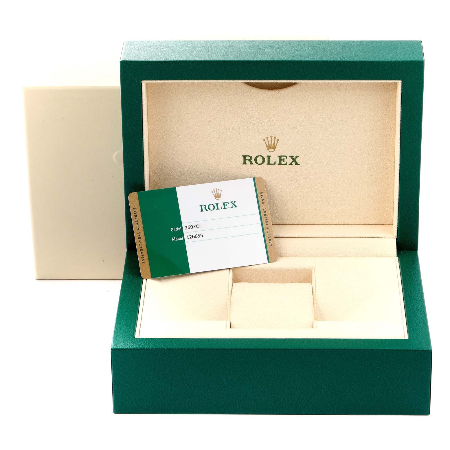Rolex Yachtmaster 40mm Everose Gold Rubber Strap Mens Watch 126655 Box Card