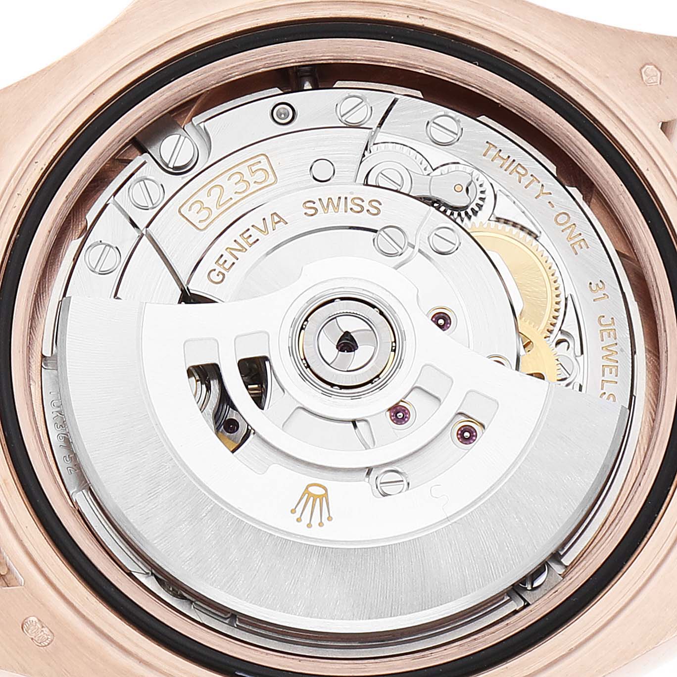 Rolex Yachtmaster 40mm Everose Gold Rubber Strap Mens Watch 126655 Box Card