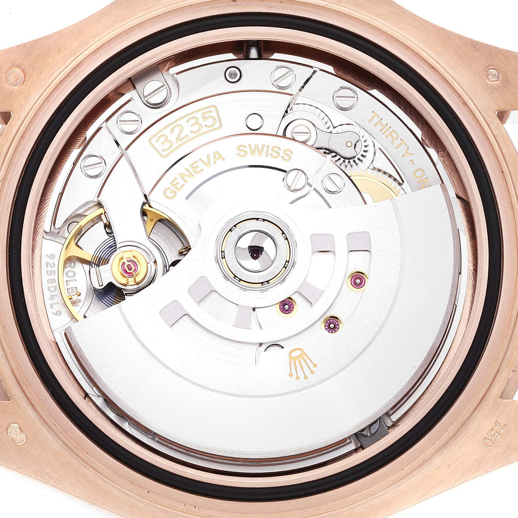 Rolex Yachtmaster 40mm Rose Gold Oysterflex Mens Watch 126655 Box Papers