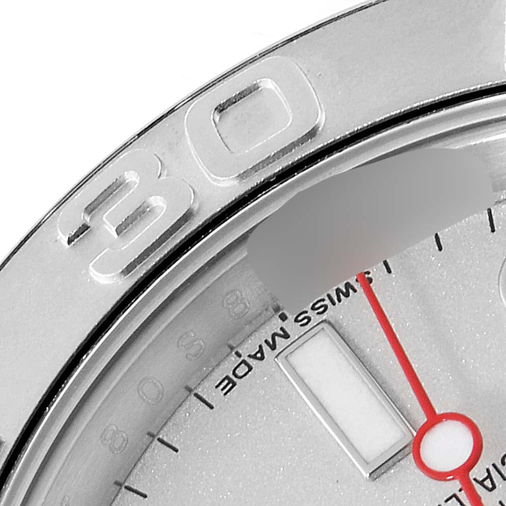 Rolex Yachtmaster 40mm Steel Platinum Dial Bezel Mens Watch 116622
