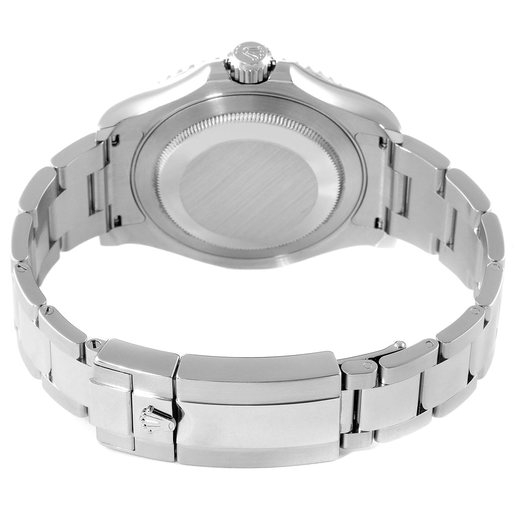 Rolex Yachtmaster 40mm Steel Platinum Dial Bezel Mens Watch 116622