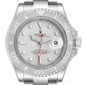 Rolex Yachtmaster 40mm Steel Platinum Dial Bezel Mens Watch 116622