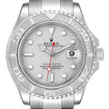 Rolex Yachtmaster 40mm Steel Platinum Dial Bezel Mens Watch 16622