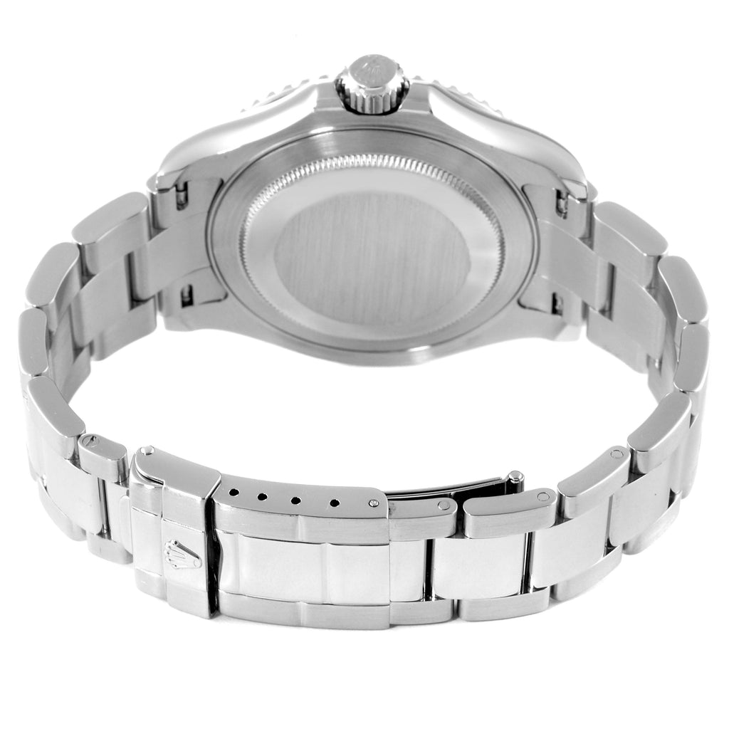 Rolex Yachtmaster 40mm Steel Platinum Dial Bezel Mens Watch 16622