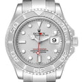 Rolex Yachtmaster 40mm Steel Platinum Dial Bezel Mens Watch 16622 Box Papers