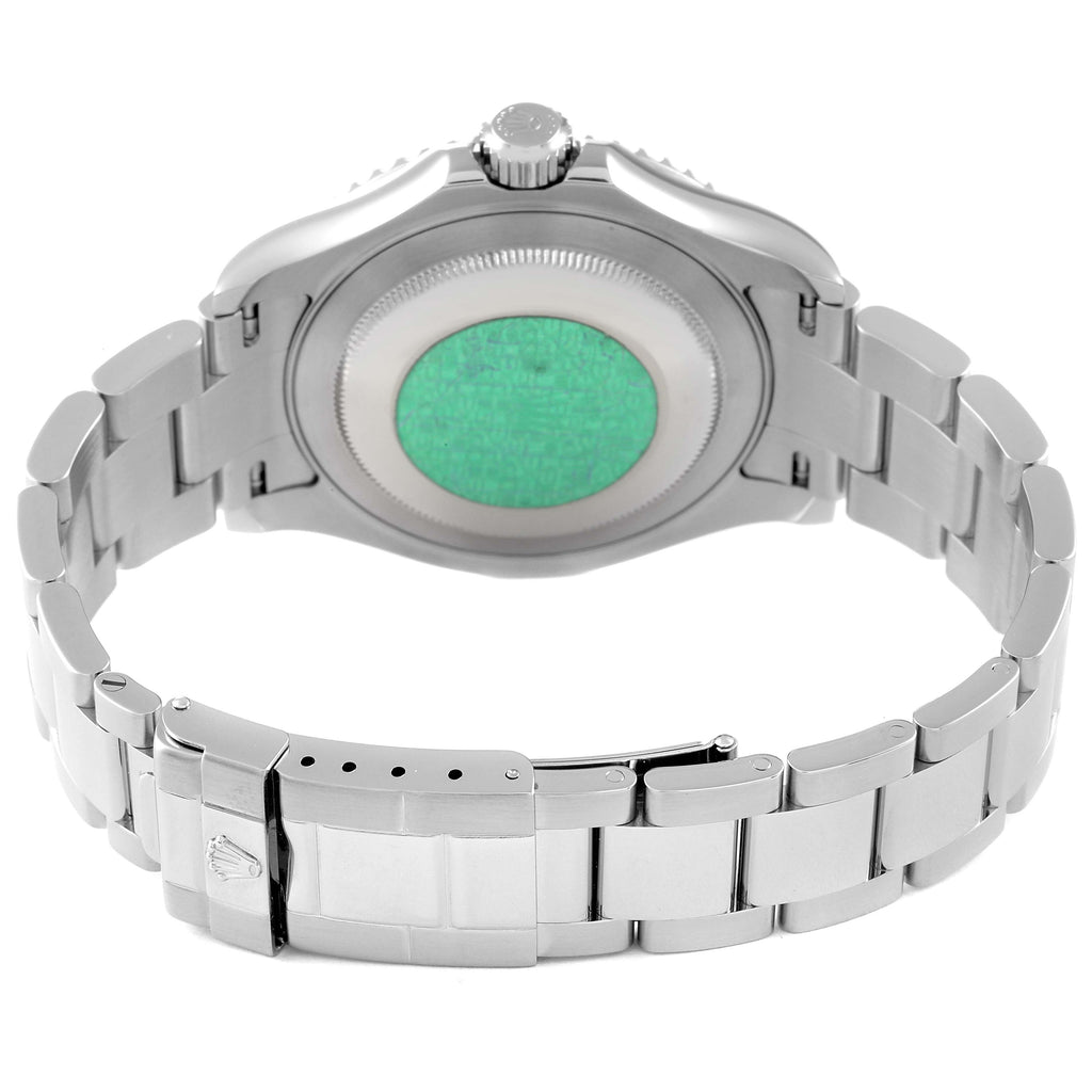 Rolex Yachtmaster 40mm Steel Platinum Dial Bezel Mens Watch 16622 Box Papers