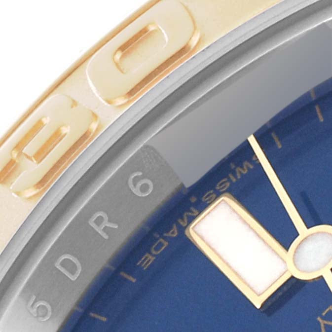 Rolex Yachtmaster 40mm Steel Yellow Gold Blue Dial Mens Watch 16623 Box Card