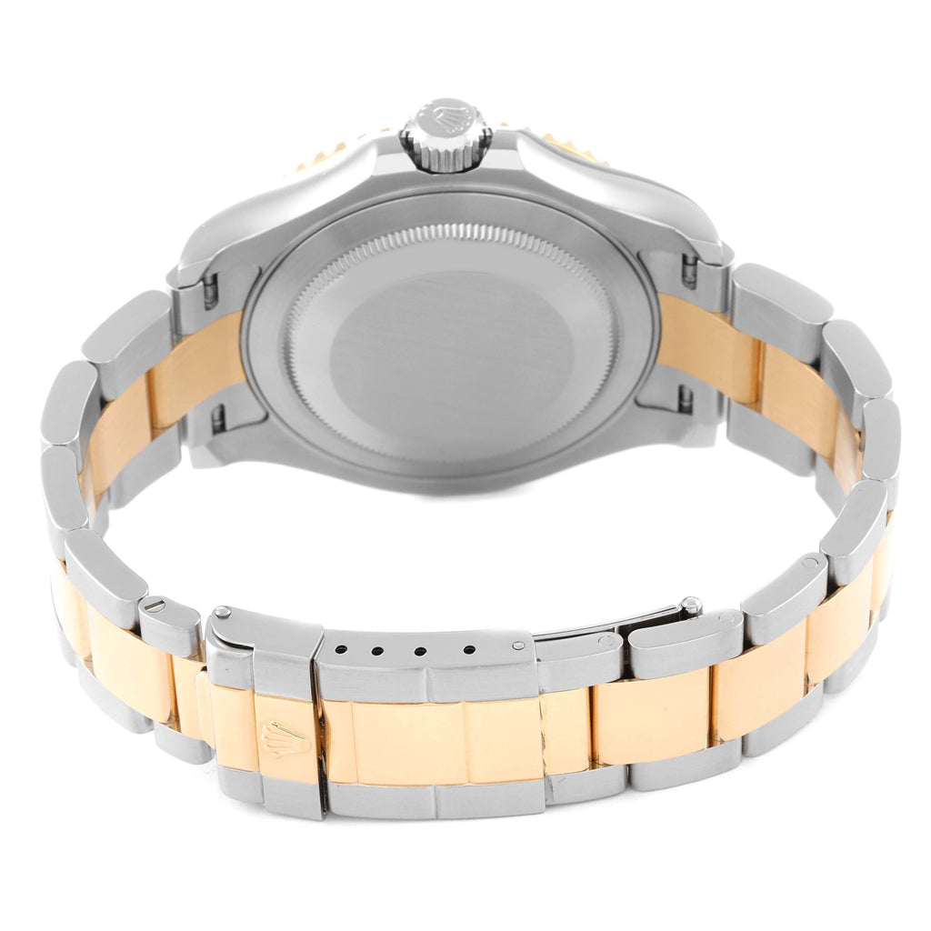 Rolex Yachtmaster 40mm Steel Yellow Gold Blue Dial Mens Watch 16623 Box Card