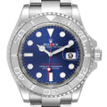 Rolex Yachtmaster Blue Dial Steel Platinum Mens Watch 126622 Unworn