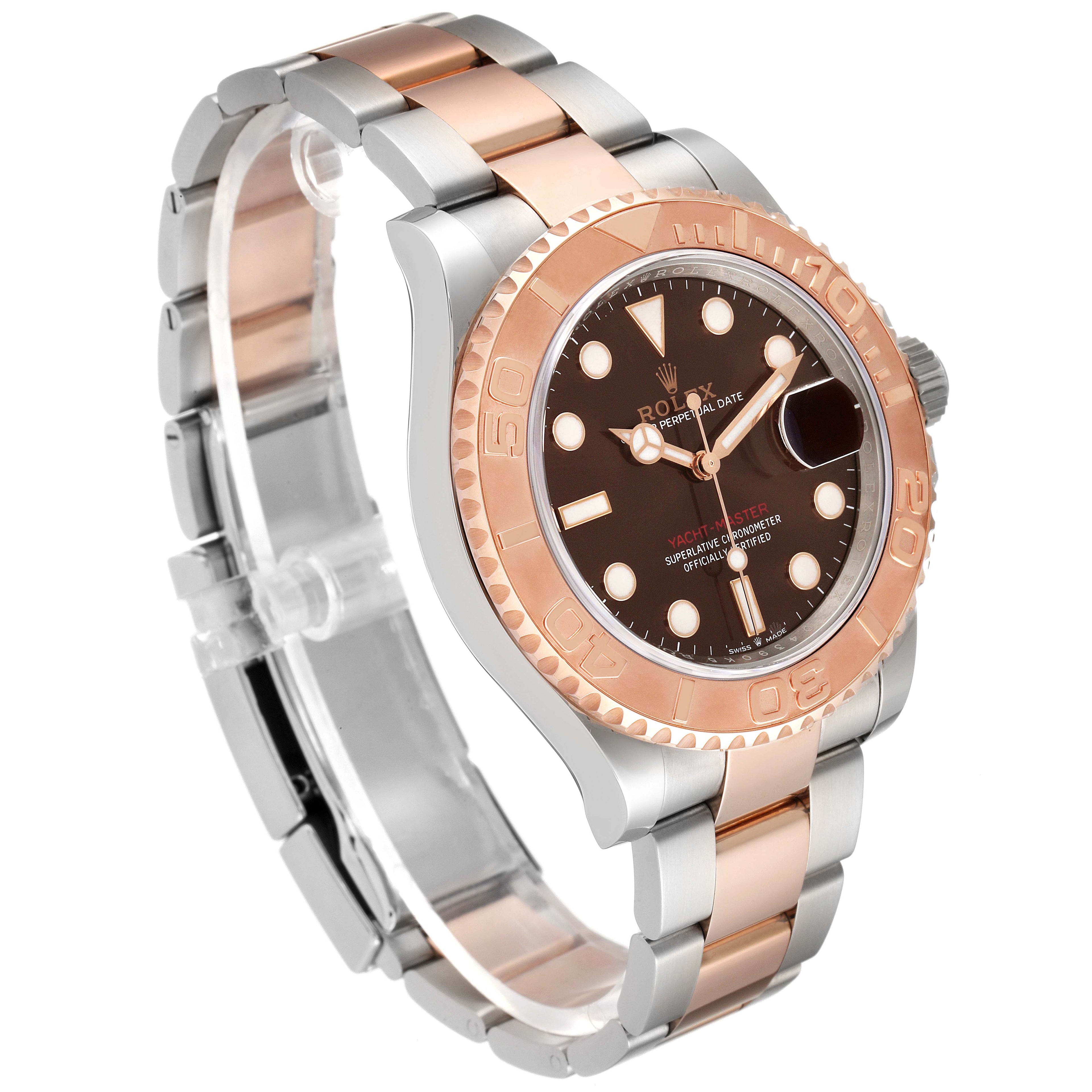 Rolex Yachtmaster Everose Gold Steel Rolesor Mens Watch 126621 Unworn